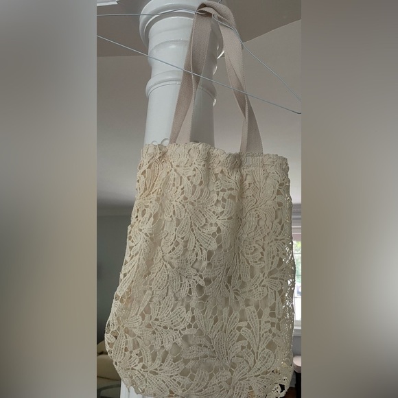 Maison de La Naissance women’s Lace tote bag September 1983 . Oh white - Picture 2 of 4